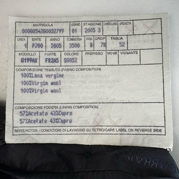 Dolce and Gabbana Virgin Wool Suit Black Striped Single Breasted Mens IT 52 Auth - Picture 9 of 16